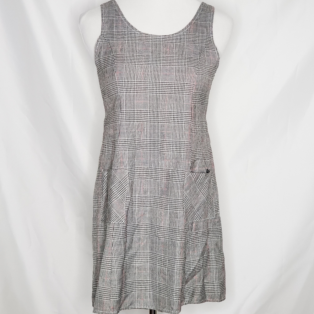 SWAT Glen Check Metallic Mini Tunic Dress